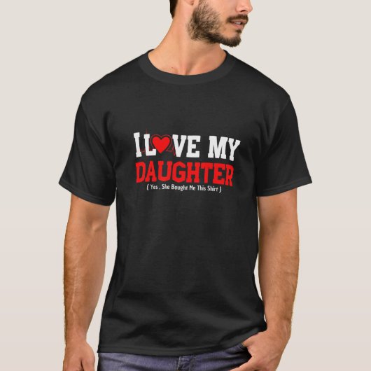 Moeder ben ik dol op mijn dochter. Ze heeft me dit T-shirt (Voorkant)