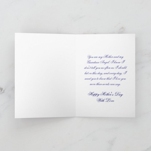 Moeder - beschermengel kaart (Binnen)