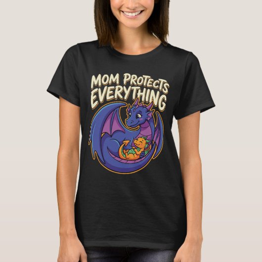 Moeder Beschermt Alles Fantasy Kunst T-shirt (Voorkant)