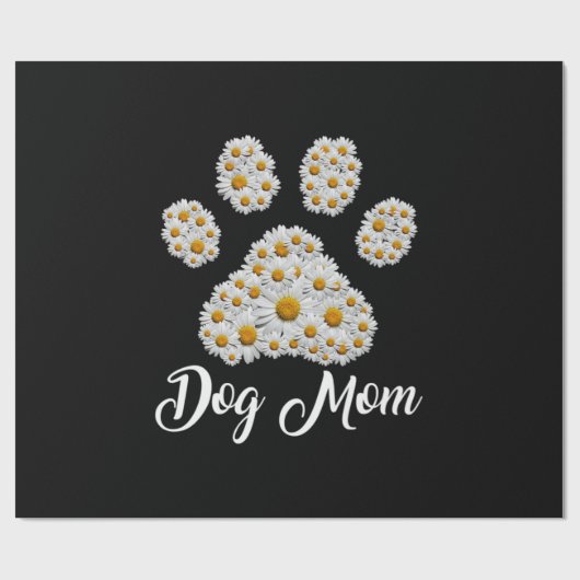 Moeder Best Dog Mam Oog Dag Cadeaupapier (Vlak)