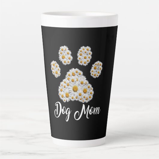 Moeder Best Dog Mam Oog Dag Latte Mok (Voorkant)