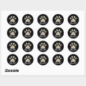Moeder Best Dog Mam Oog Dag Ronde Sticker (Vel)