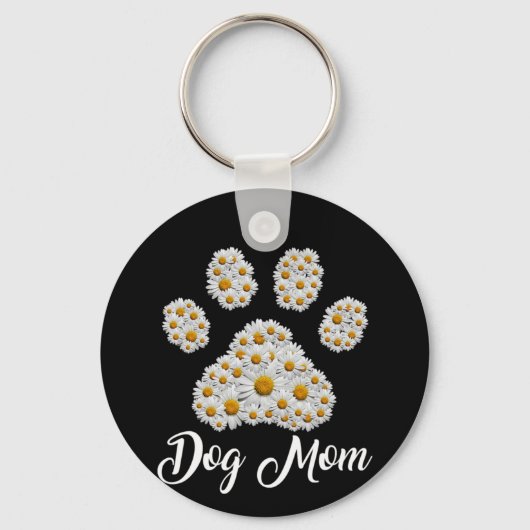 Moeder Best Dog Mam Oog Dag Sleutelhanger (Voorkant)