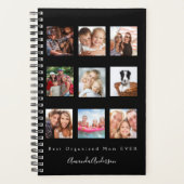 Moeder Best georganiseerde mam zwarte foto Planner (Voorkant)