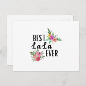 Moeder Best Lala Ever Birthday Briefkaart (Voorkant / Achterkant)