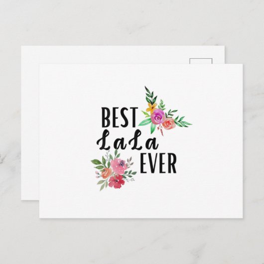 Moeder Best Lala Ever Birthday Briefkaart (Voorkant / Achterkant)