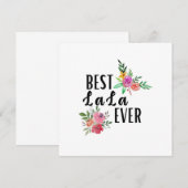 Moeder Best Lala Ever Birthday Kaart (Voorkant / Achterkant)