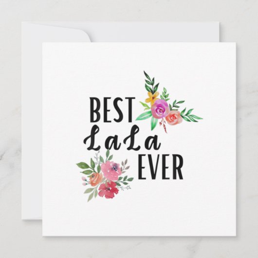 Moeder Best Lala Ever Birthday Kaart (Voorkant)