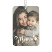 Moeder beste jaar harten overlay foto luchtverfrisser (Achterkant)