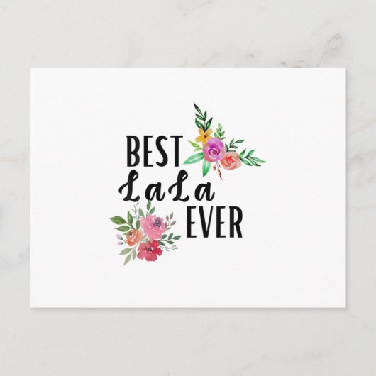 Moeder Beste Lala Ooit Verjaardag Briefkaart (Voorkant)