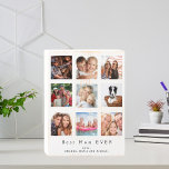 Moeder Beste mam witte fotocollage Houten Kist Print<br><div class="desc">Maak je eigen unieke familieforcollage als cadeau voor je moeder. Gebruik vier,  negen van je favoriete foto's van je moeder,  familie,  vrienden of huisdier! Met de tekst: Beste mama OOIT. Pas uw namen aan en voeg deze toe.Witte achtergrond,  zwarte tekst. Perfect als een verjaardag,  Kerstmis of Moederdag cadeau.</div>