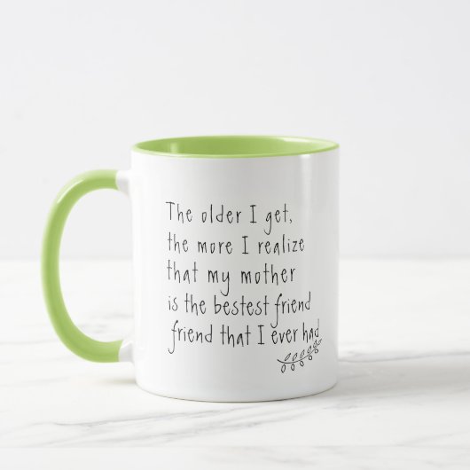 Moeder Beste Vriend Quotes Mok - Moeder Cadeau Uit (Links)