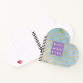 Moeder beste zeemeerminnen blauw glitter notitieboek (Binnen)