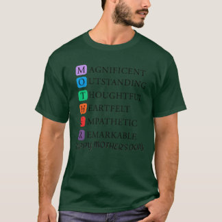 Moeder betekenis van liefde en zorg hart t-shirt