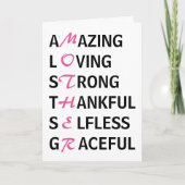 Moeder betekent Moederdag Kaart (Voorkant)