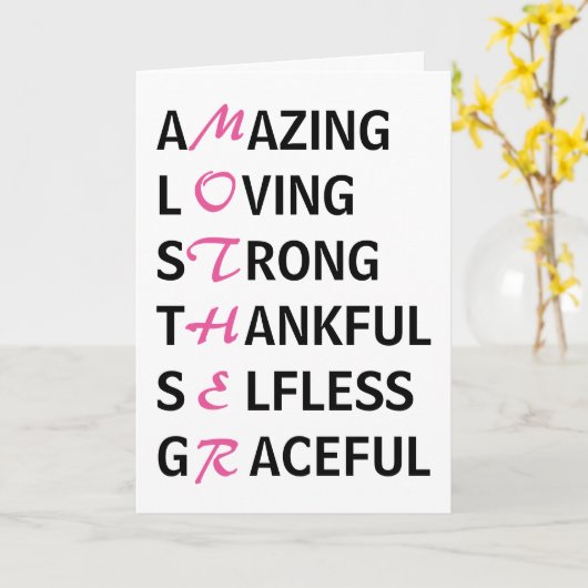 Moeder betekent Moederdag Kaart (Gele Bloem)