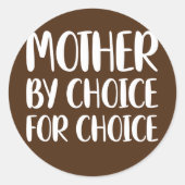 Moeder bij keuze ronde sticker (Voorkant)