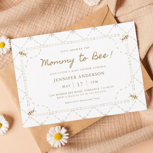 Moeder Bij Moederdag Honing Baby Shower Kaart