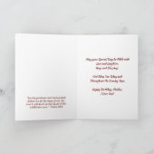 Moeder Birthday Flowers Christelijke Kaart (Binnen)