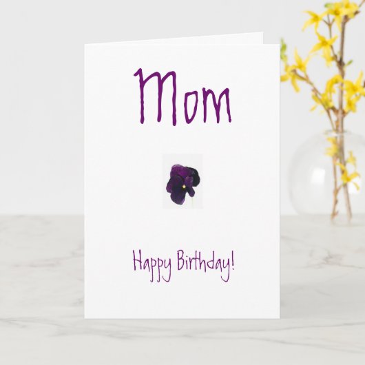 Moeder Birthday Kaart (Gele Bloem)