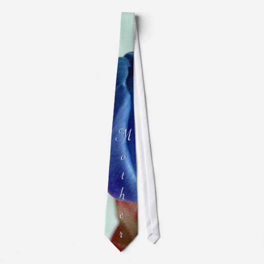 Moeder Blauwe Tulpen Stropdas (Voorkant)