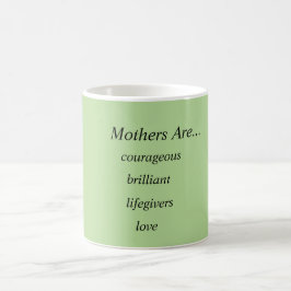 Moeder Bleek Groen/Wit Koffiemok