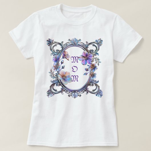 Moeder Bloem Frame T-shirt (Design voorkant)