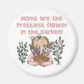 Moeder  Bloem in de Tuin Magneet (Voorkant)