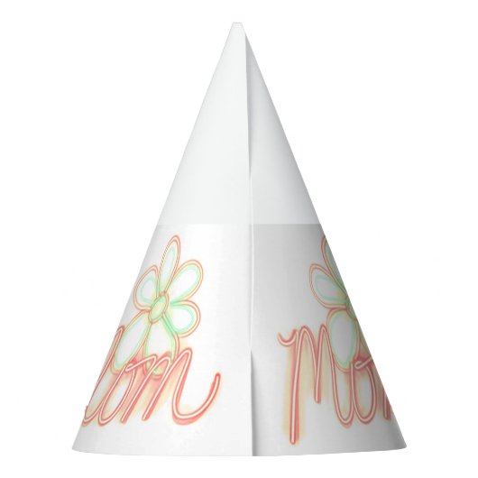 Moeder Bloem Kunst Feesthoedjes (Achterkant)