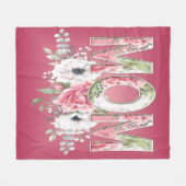 Moeder Bloemen Boeket Moederdag Fleece Deken (Voorkant (Horizontaal))