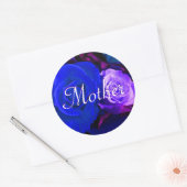 Moeder Blue Paars Roos Sticker (Envelop)