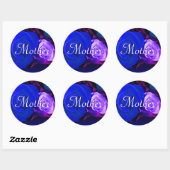 Moeder Blue Paars Roos Sticker (Vel)