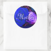 Moeder Blue Paars Roos Sticker (Tas)