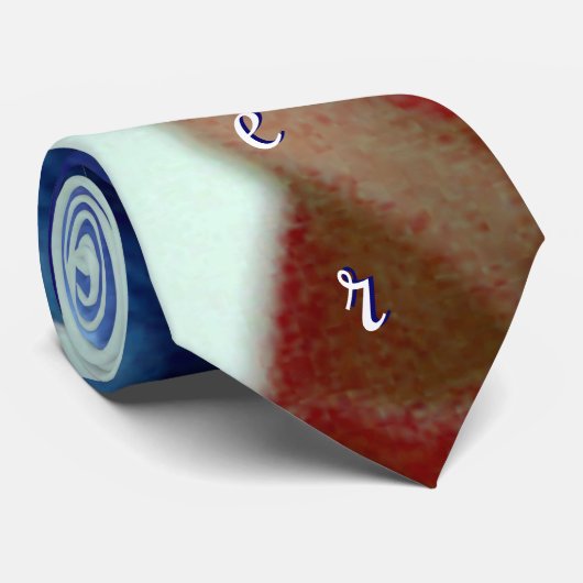 Moeder Blue Tulips Stropdas (Opgerold)