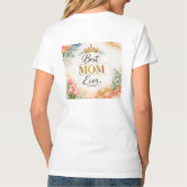 Moeder Boho Waterverf Perzik Mint, Agate Goud, Kun T-shirt (Achterkant)