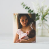 Moeder Borstvoeding Pasgeboren Briefkaart (Staand voorkant)