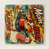 Moeder brengt de hitte legpuzzel (Horizontaal)