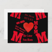 Moeder Briefkaart (Voorkant / Achterkant)