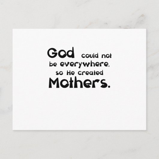 moeder briefkaart (Voorkant)