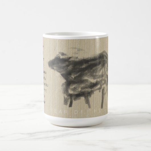 Moeder Buffalo en haar kubus Chinees Ox Jaar per M Koffiemok (Center)