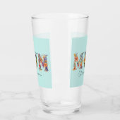 Moeder Buitengewone Bloementypografie Glas (Links)