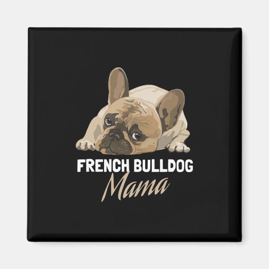 Moeder Bulldog Bull Dog Lovers Magneet (Voorkant)