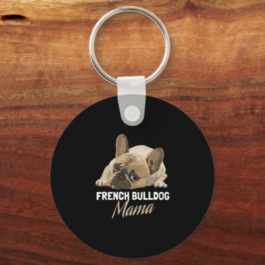 Moeder Bulldog Bull Dog Lovers Sleutelhanger (Voorkant)