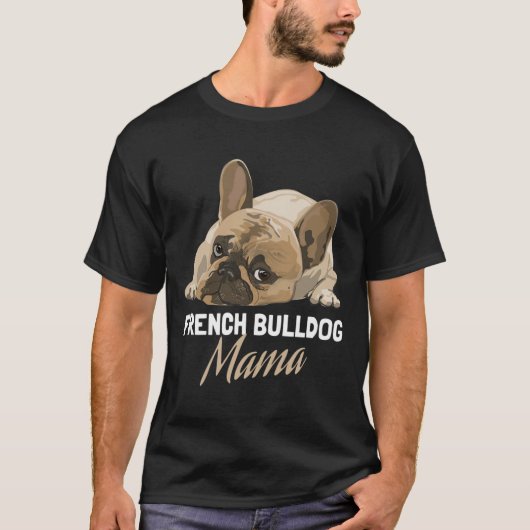 Moeder Bulldog Bull Dog Lovers T-shirt (Voorkant)