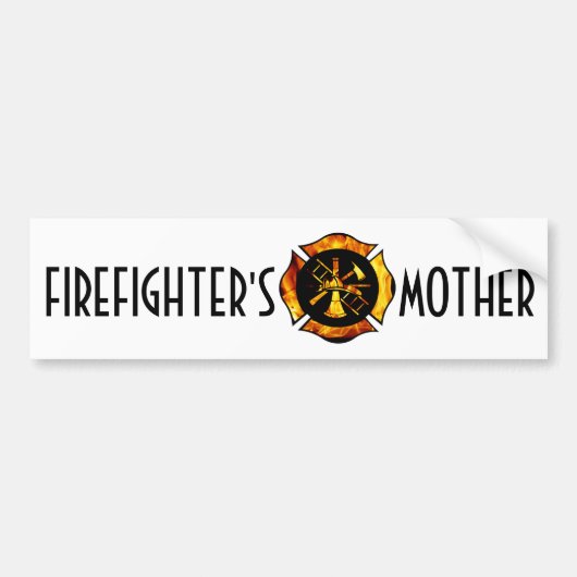 Moeder Bumpersticker van brandweerman (Voorkant)