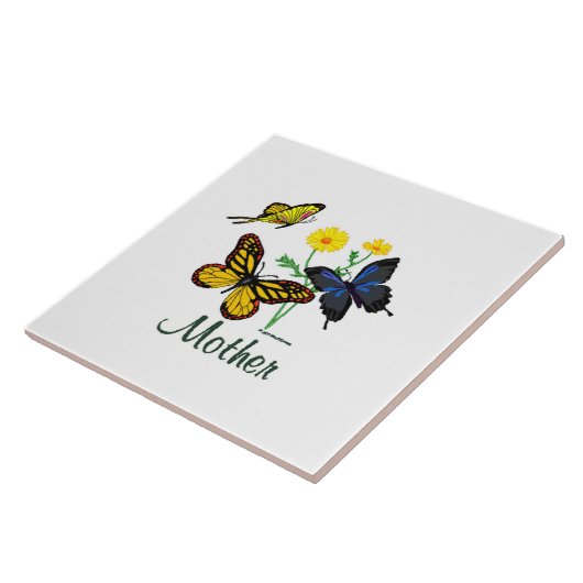Moeder Butterflies Tegeltje (Zijkant)