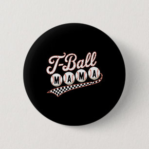 Moeder Bysebyll Voor Game Day Familie Moederdag T- Ronde Button 5,7 Cm