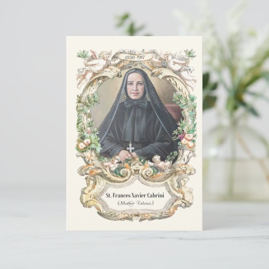 Moeder Cabrini Gebed Religieuze non (Staand voorkant)