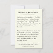 Moeder Cabrini Gebed Religieuze non (Achterkant)