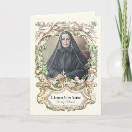 Moeder Cabrini Katholiek Nun Gebed Kaart